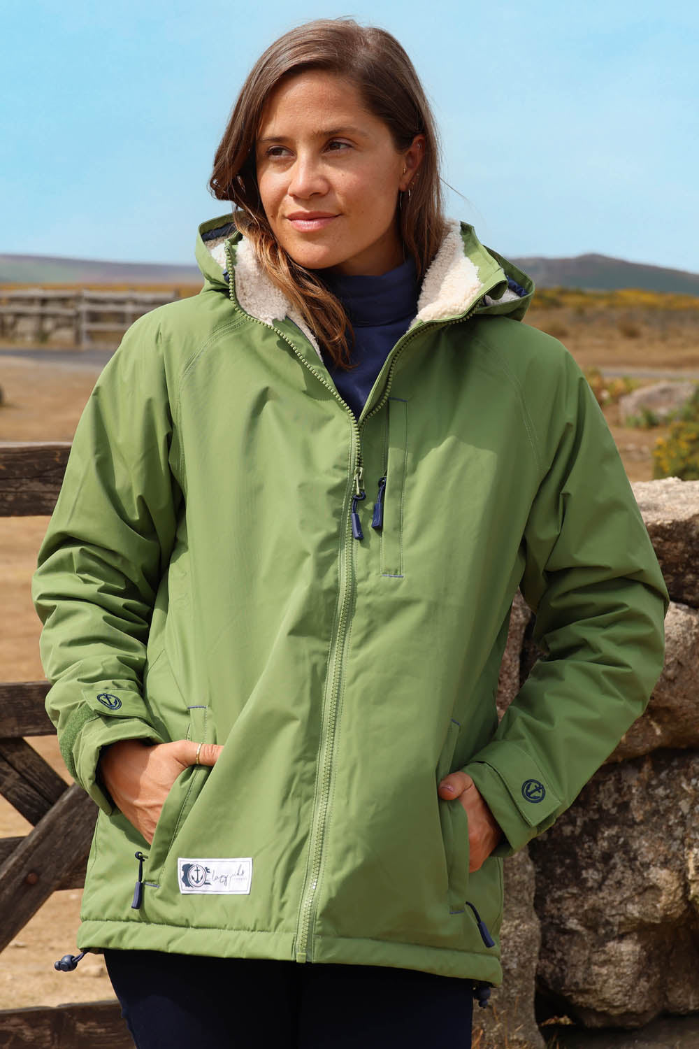 LJ158 - Snug Lined Coat - Sage