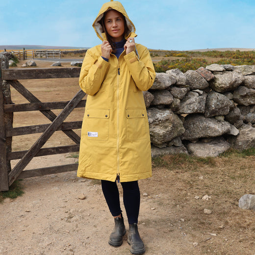 LJ159 - Ladies Long Lined Snug Coat - Heather