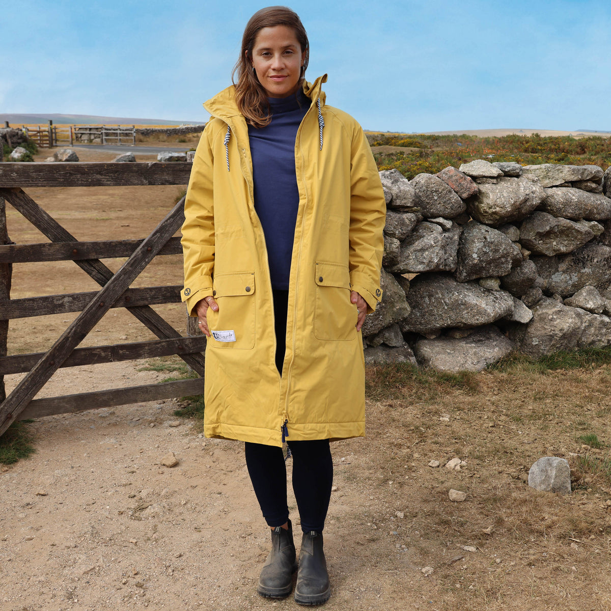 LJ159 - Ladies Long Lined Snug Coat - Heather