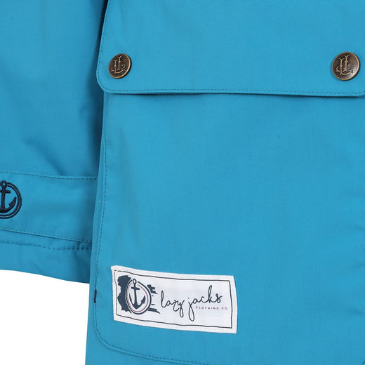 LJ159 - Longline Snug Lined Coat - Petrol