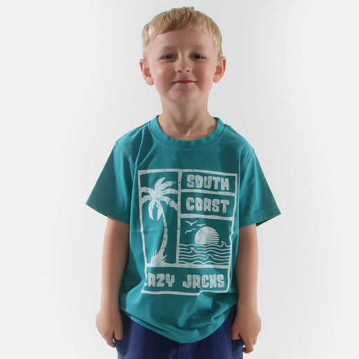 LJ15C - Boys Printed T-Shirt - Mint