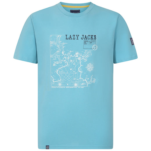 LJ15 - Men's Printed T-Shirt - Turquoise