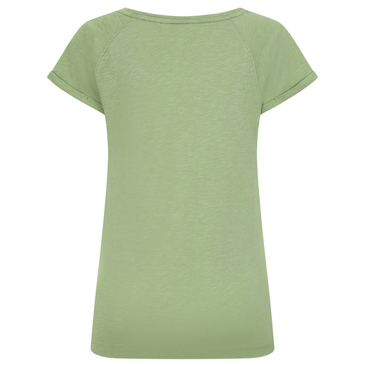 LJ163 - Ladies Roll Sleeve Tee - Grass
