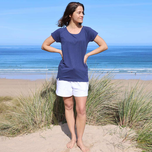 LJ163 - Ladies Roll Sleeve Tee - Twilight