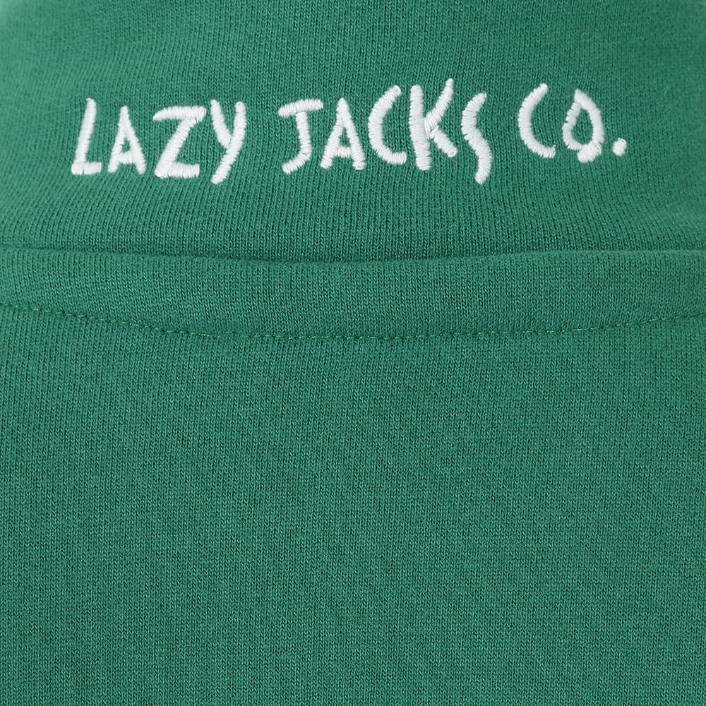 LJ18C - Boys Striped 1/4 Zip Sweatshirt - Fern