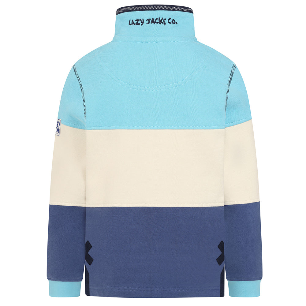 LJ19C - Boys Colour Block Sweatshirt - Spearmint
