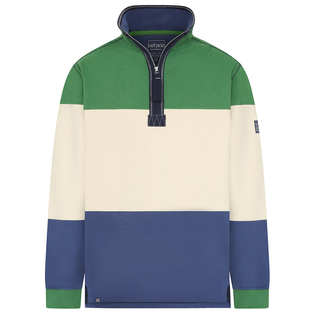 LJ19 - Men's Colour Block Sweatshirt -Fairway