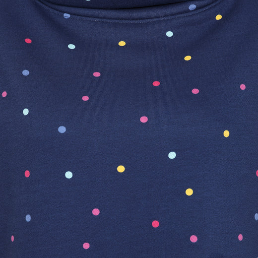 LJ20 Polka Dot - Roll Neck Sweatshirt - Multicoloured Spot