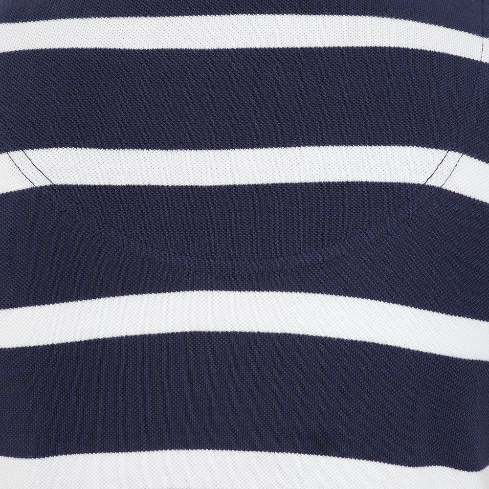 LJ22 - Ladies Striped Polo Shirt - Twilight
