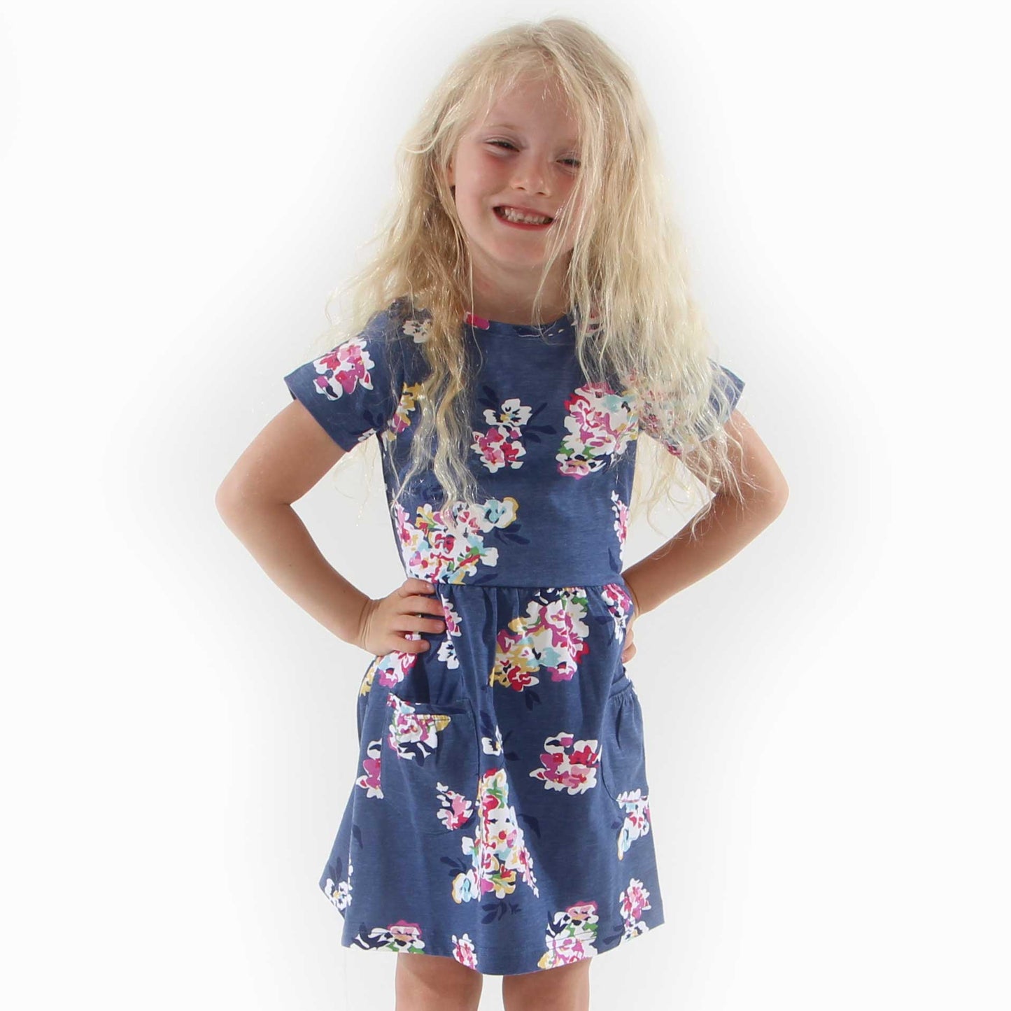 LJ375C - Girls Printed Dress - Wildflower