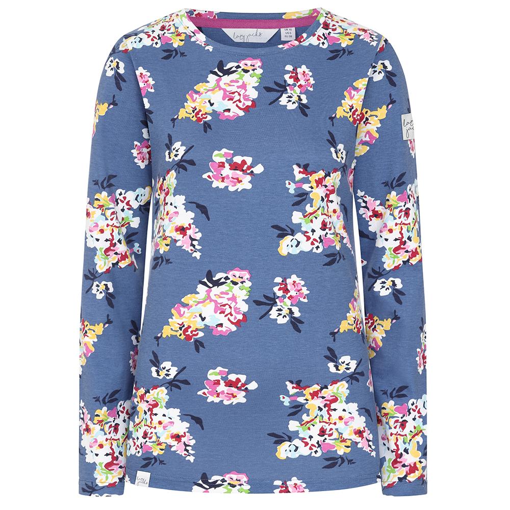 LJ97P - Printed Breton Top - Wildflower