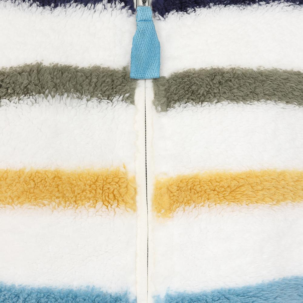 LJ157S - Striped Full Zip Snug - Khaki