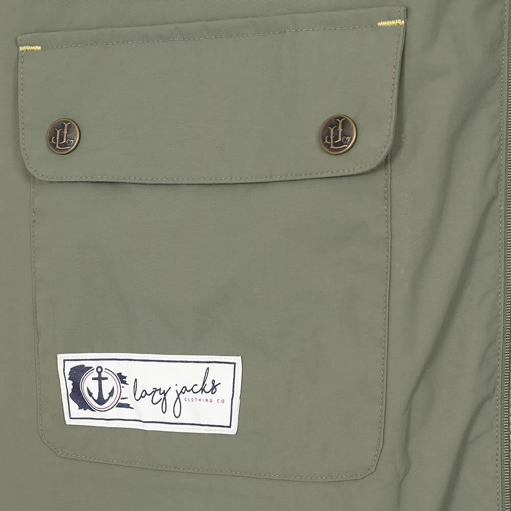 LJ159 - Ladies Long Lined Snug Coat - Khaki
