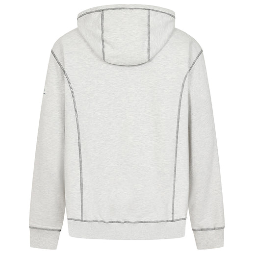 LJ26 - Mens Full Zip Hooded Sweatshirt - Grey Marl