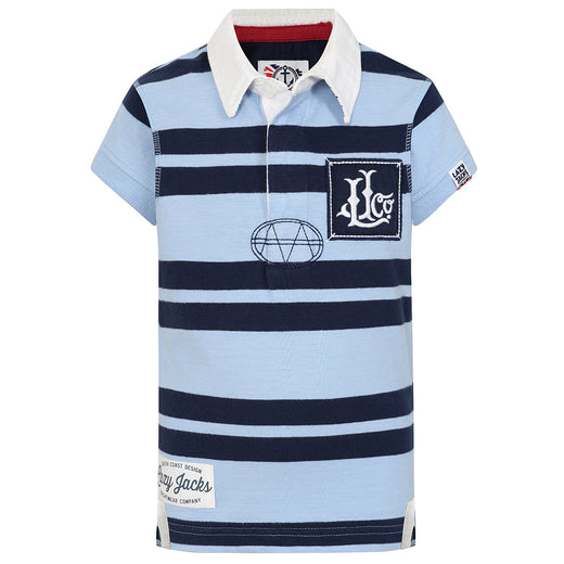 LJ27C - Short Sleeve Rugby Shirt - Sky