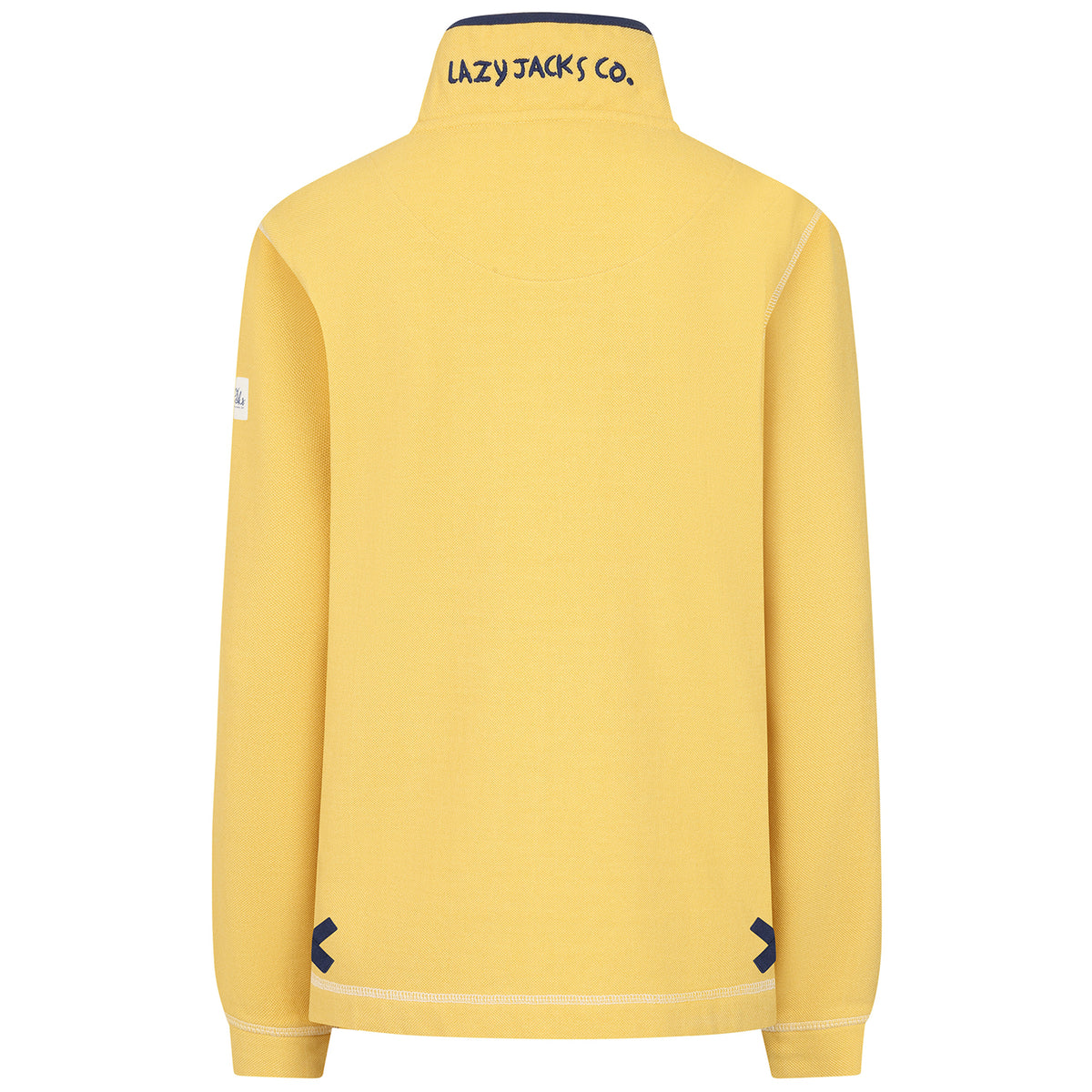LJ301 - Pique Button Neck Sweatshirt - Lemon