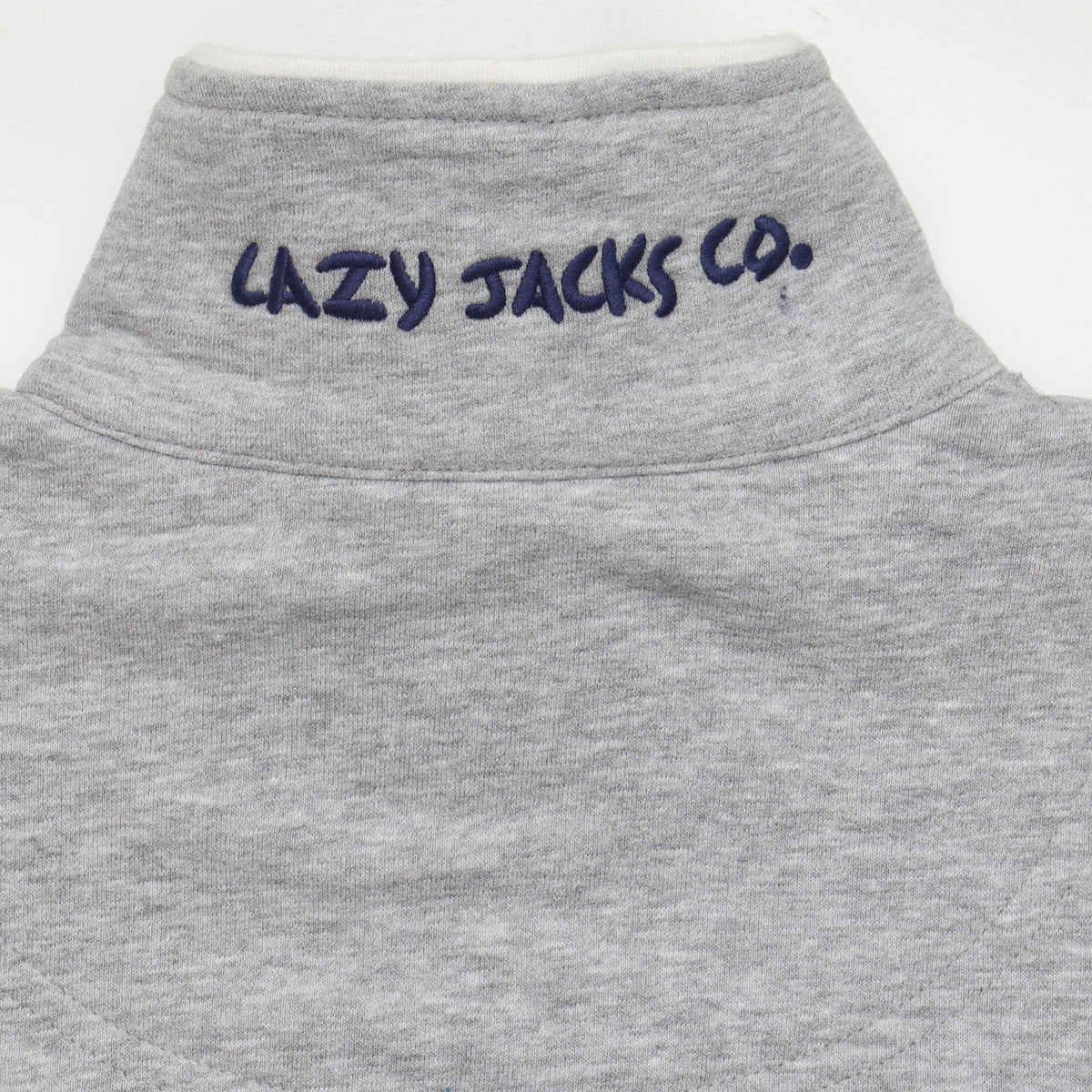 LJ32 - Full Zip Striped Sweatshirt - Colourful Grey Marle