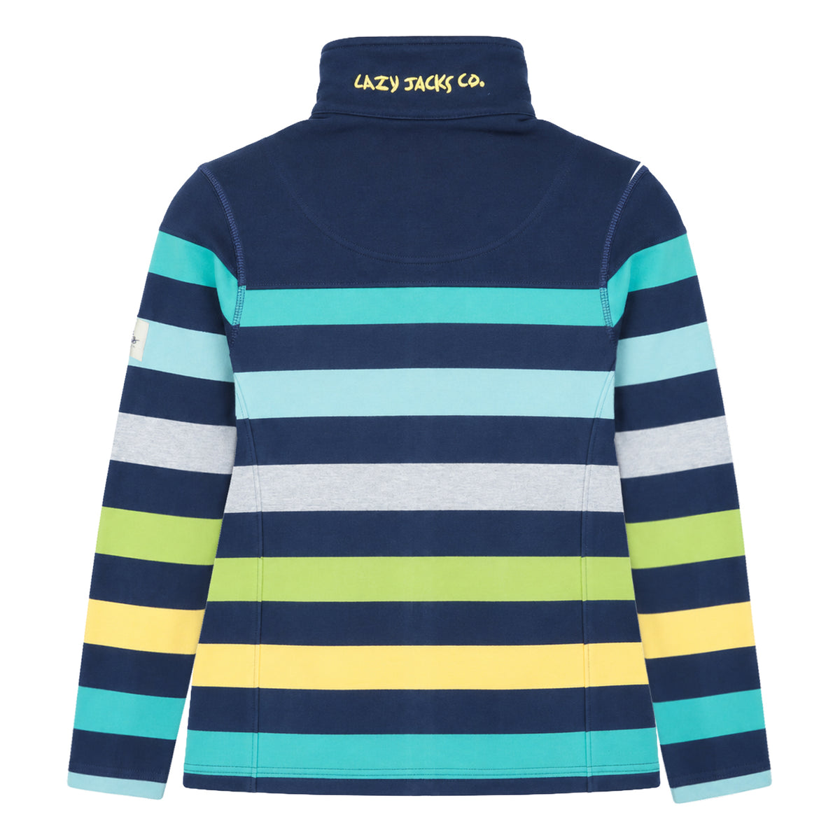 LJ32 - Full Zip Striped Sweatshirt - Twilight Pistachio