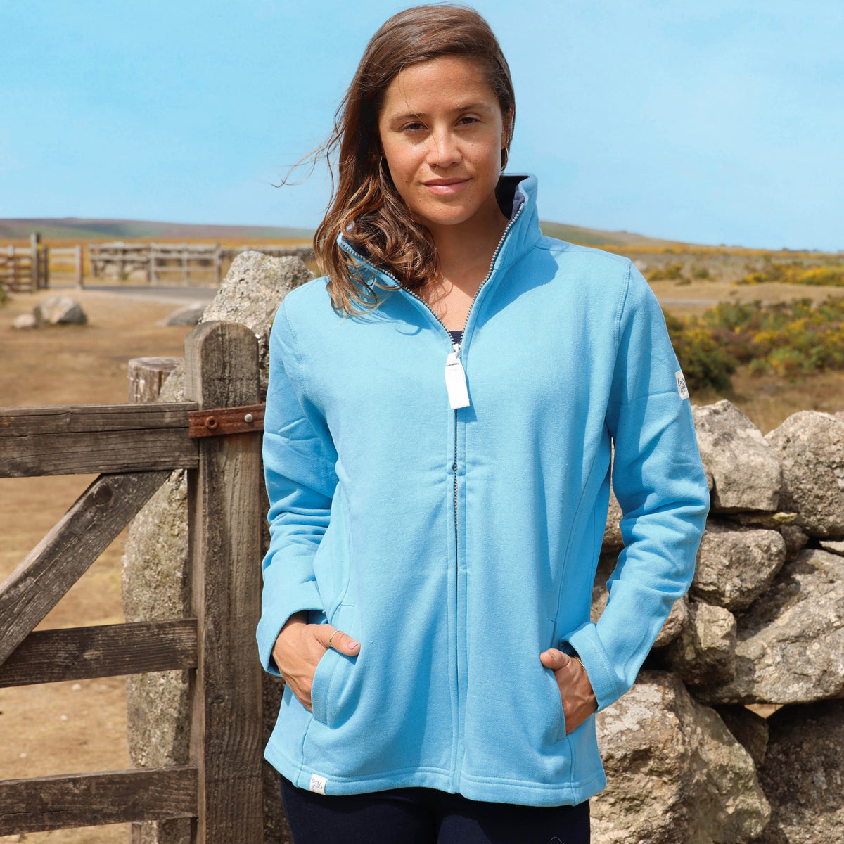 LJ33 - Ladies Full Zip Sweatshirt - Turquoise