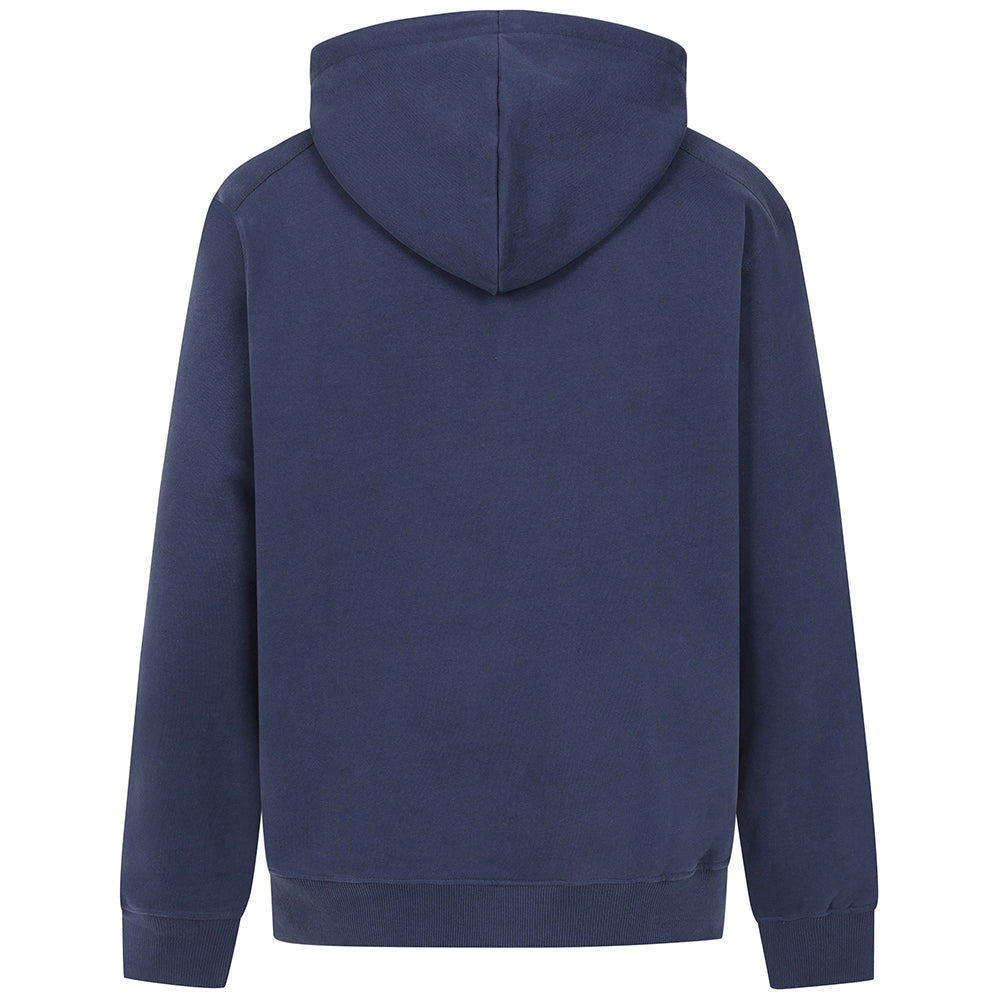 LJ34 - Men's Hooded Button Neck Sweatshirt - Marine