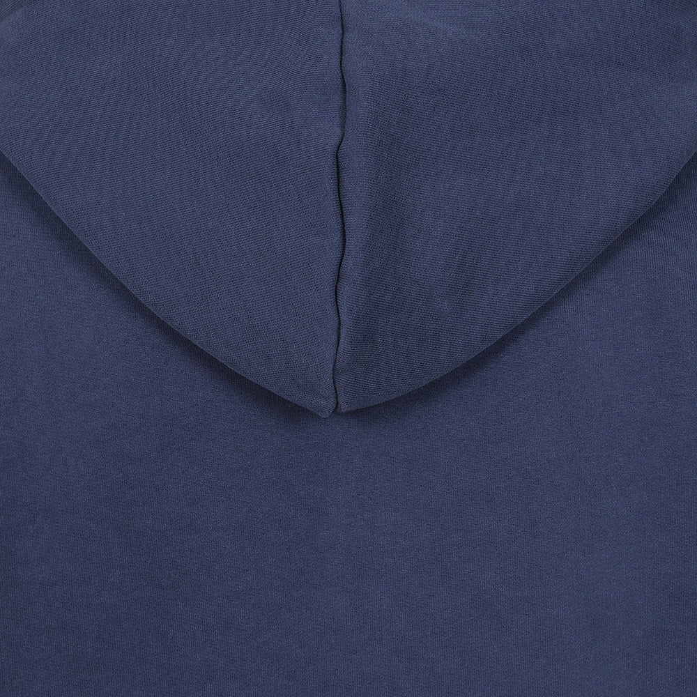 LJ34 - Men's Hooded Button Neck Sweatshirt - Marine