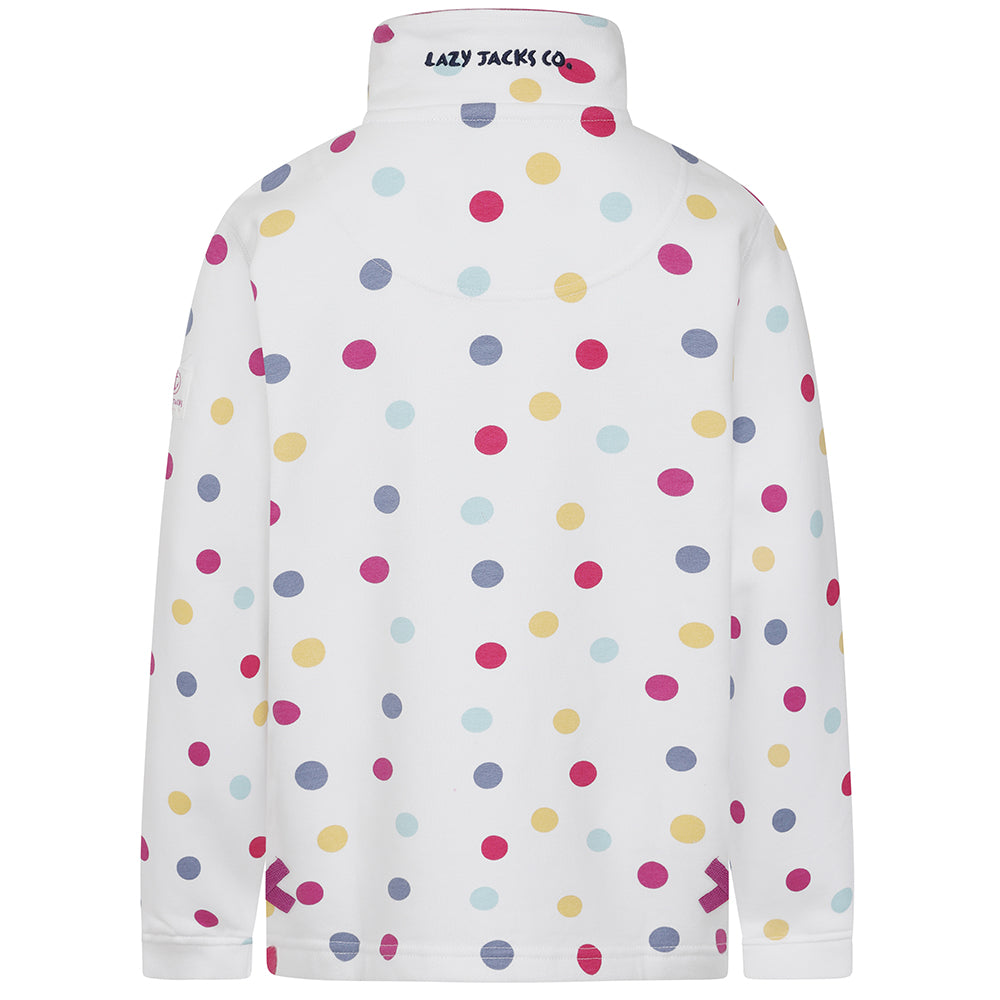 LJ3CP - Girls Printed 1/4 Zip - Spot