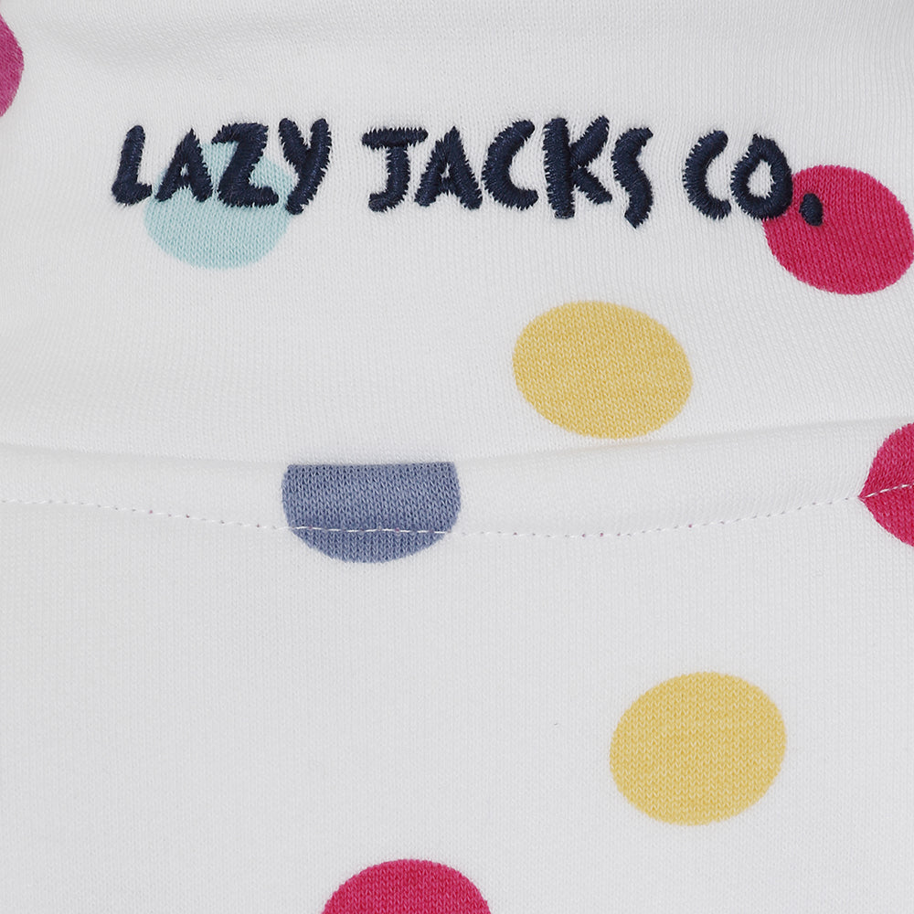 LJ3CP - Girls Printed 1/4 Zip - Spot