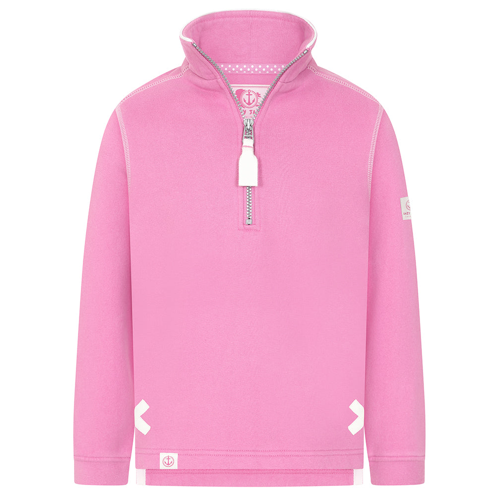 LJ3C - Girls 1/4 Zip - Candy floss