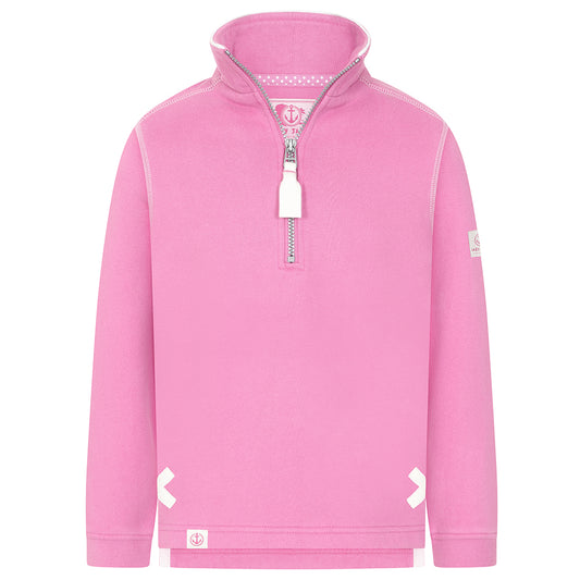 LJ3C - Girls 1/4 Zip - Candy floss
