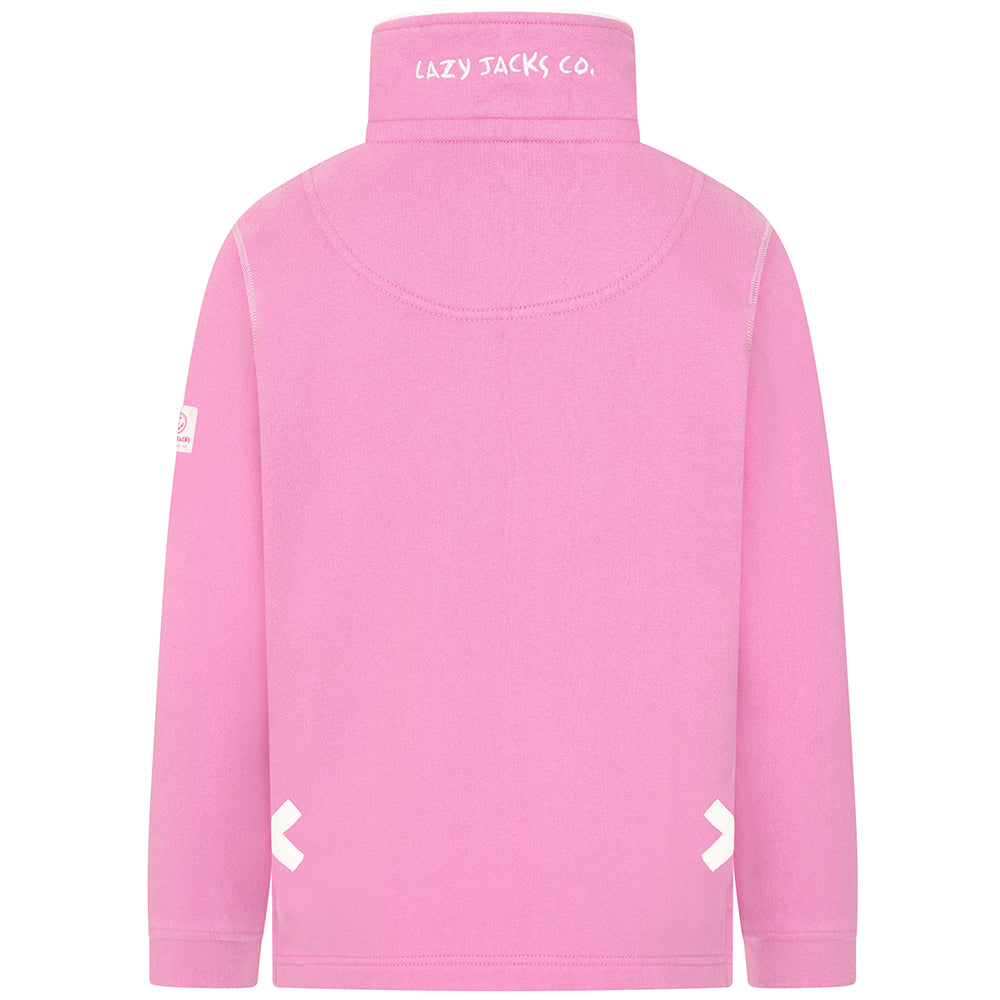 LJ3C - Girls 1/4 Zip - Candy floss