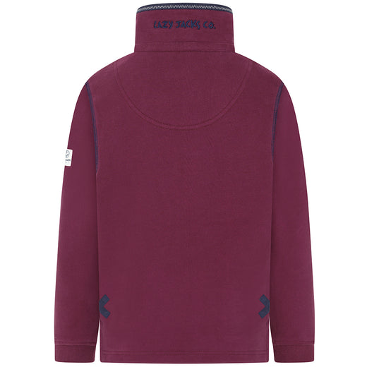 LJ40C - Boys 1/4 Zip - Currant