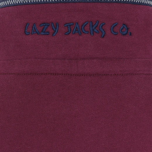 LJ40C - Boys 1/4 Zip - Currant