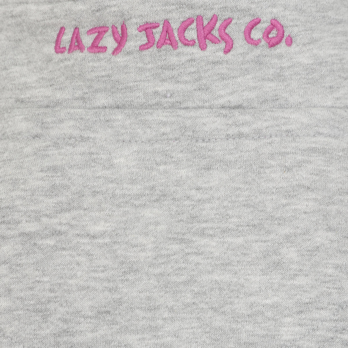 LJ3C - Girl's 1/4 Zip Sweatshirt - Grey Marl