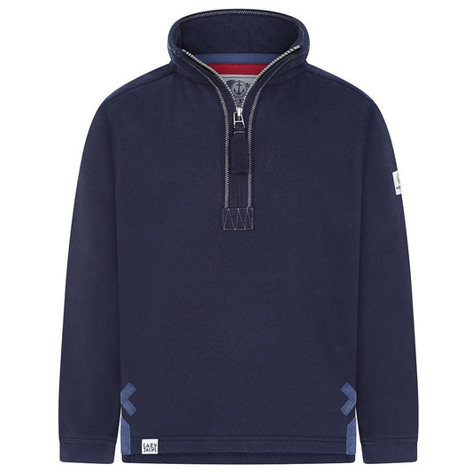 LJ40C - Boy's 1/4 Zip Sweatshirt - Marine