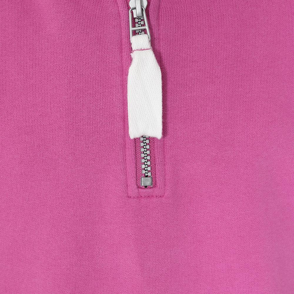 LJ3C - Girls 1\4 Zip Sweatshirt - Raspberry