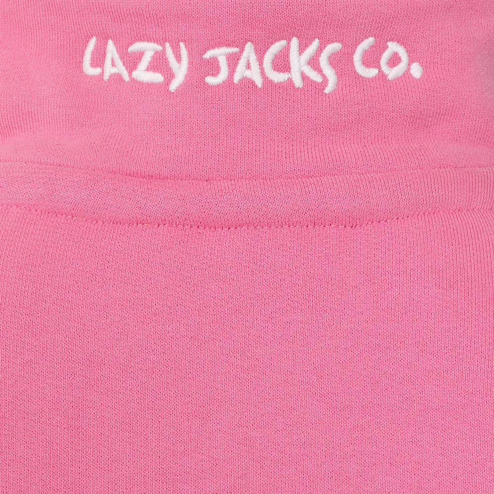 LJ3C - Girl's 1/4 Zip Sweatshirt - Salmon