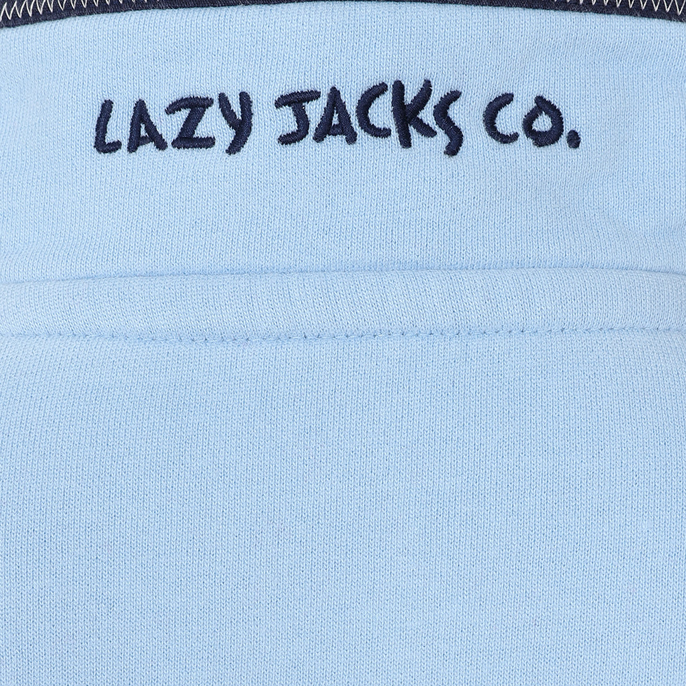 LJ40C - Boy's 1/4 Zip Sweatshirt - Sky Blue