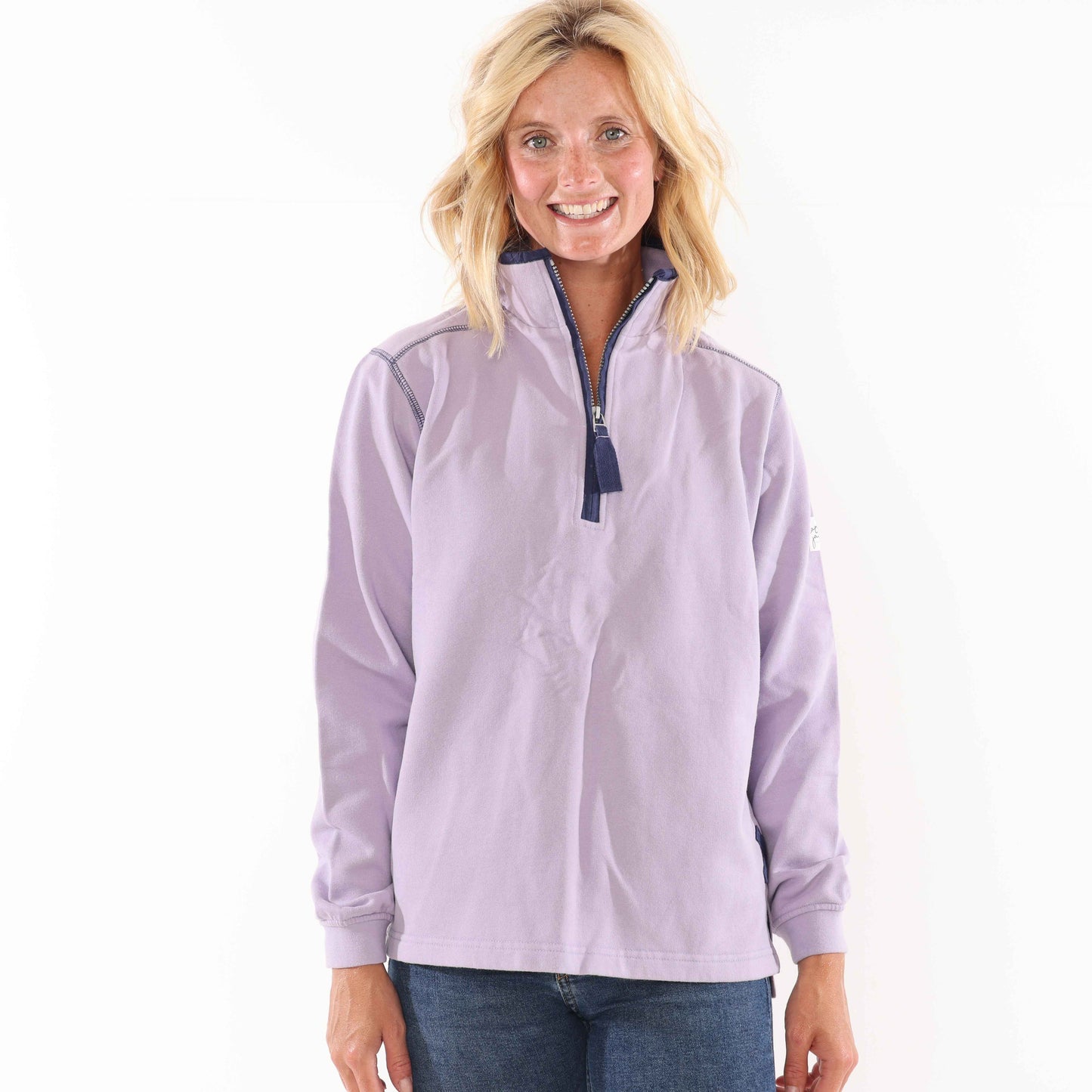 LJ3 - Ladies' 1/4 Zip Sweatshirt - Lilac