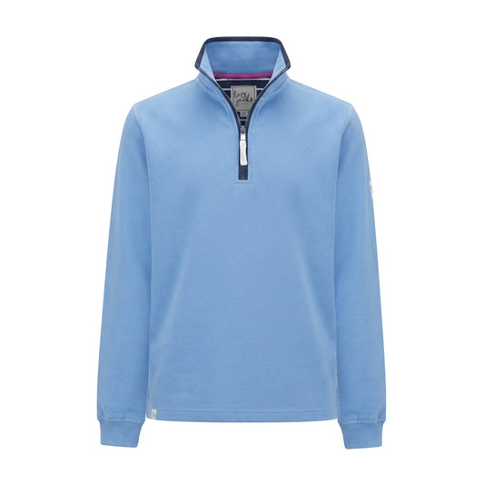 LJ3 - Ladies 1/4 Zip Sweatshirt - Blue