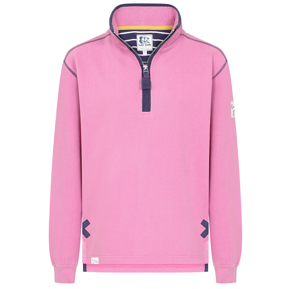 LJ3 - Ladies' 1/4 Zip Sweatshirt - Candyfloss