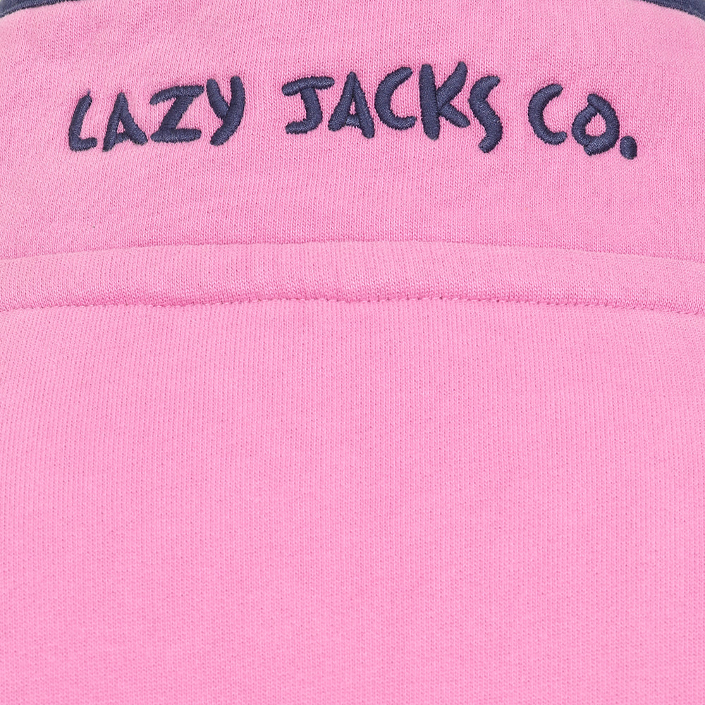 LJ3 - Ladies' 1/4 Zip Sweatshirt - Candyfloss