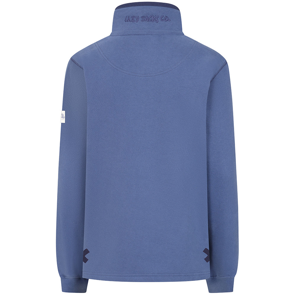 LJ3 - Ladies 1/4 Zip Sweatshirt - Denim
