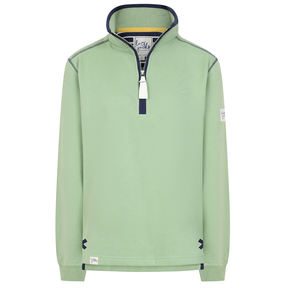 LJ3 - Ladies 1/4 Zip Sweatshirt - Grass