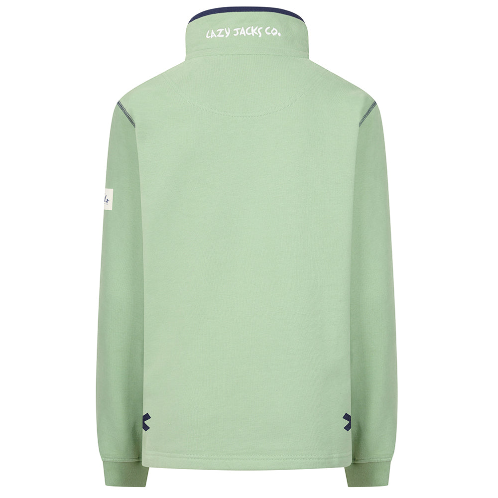 LJ3 - Ladies 1/4 Zip Sweatshirt - Grass