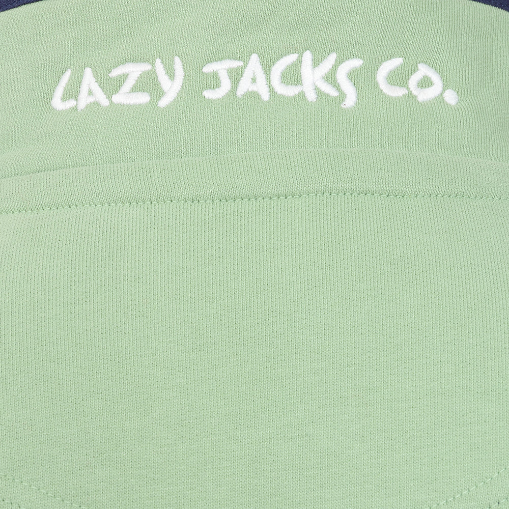 LJ3 - Ladies 1/4 Zip Sweatshirt - Grass