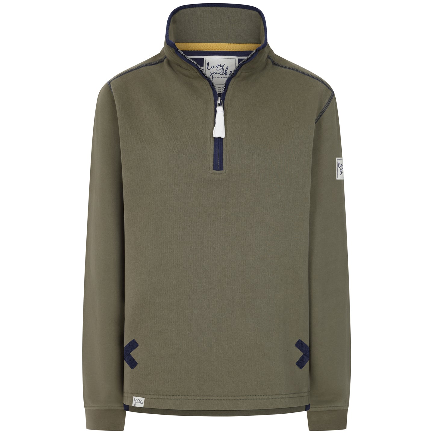 LJ3 - Ladies' 1/4 Zip Sweatshirt - Khaki