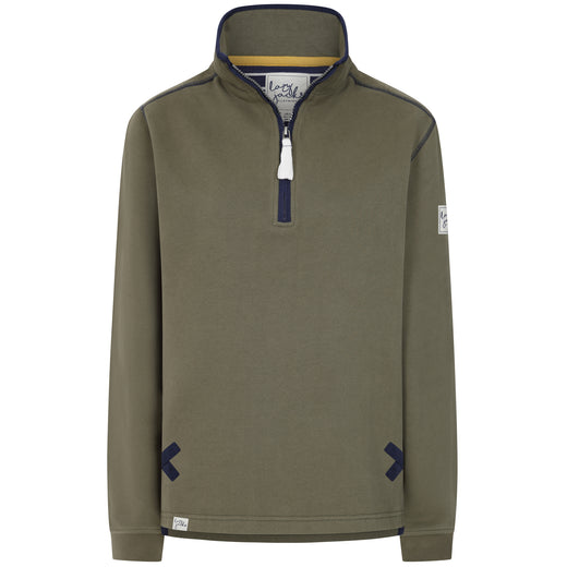LJ3 - Ladies' 1/4 Zip Sweatshirt - Khaki