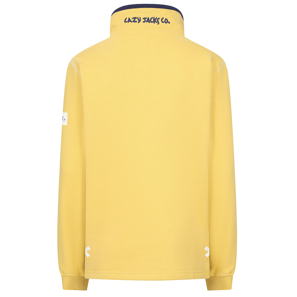 LJ3 - Ladies 1/4 Zip Sweatshirt - Lemon