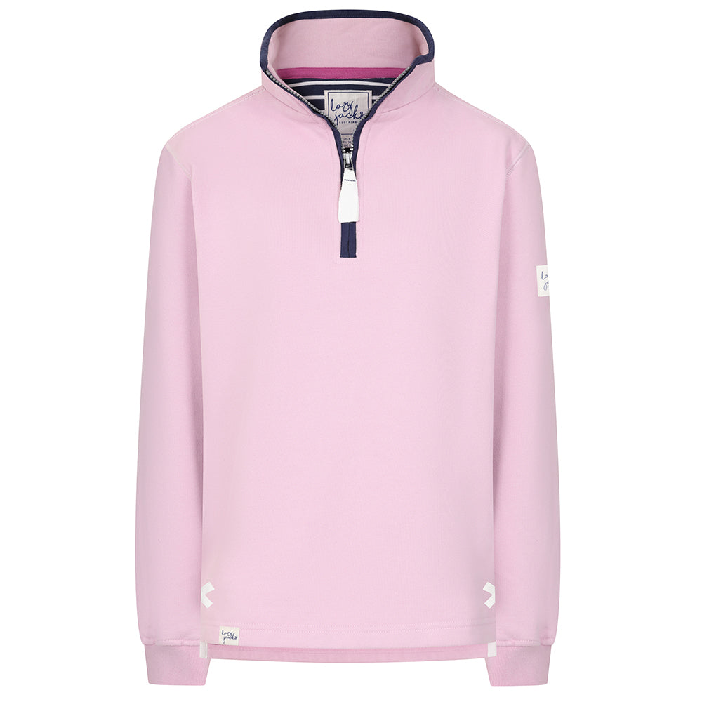 LJ3 - Ladies 1/4 Zip Sweatshirt - Pink