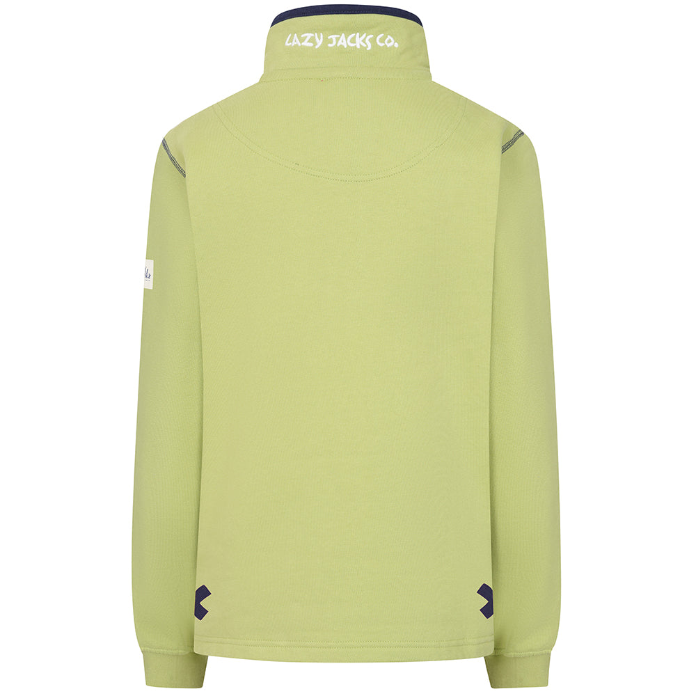 LJ3 - Ladies 1/4 Zip Sweatshirt - Pistachio